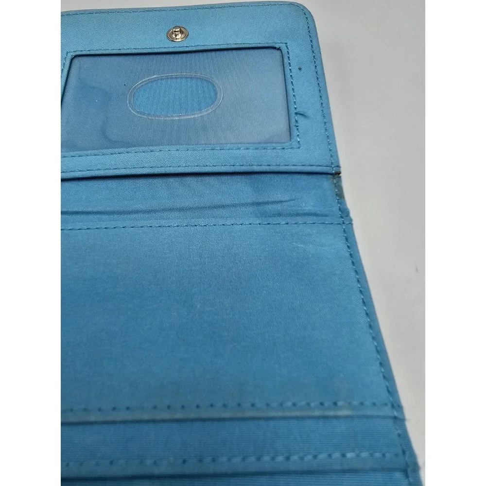 Vintage Wilson Leather Pelle Studios Teal Blue Leather‎ Wallet